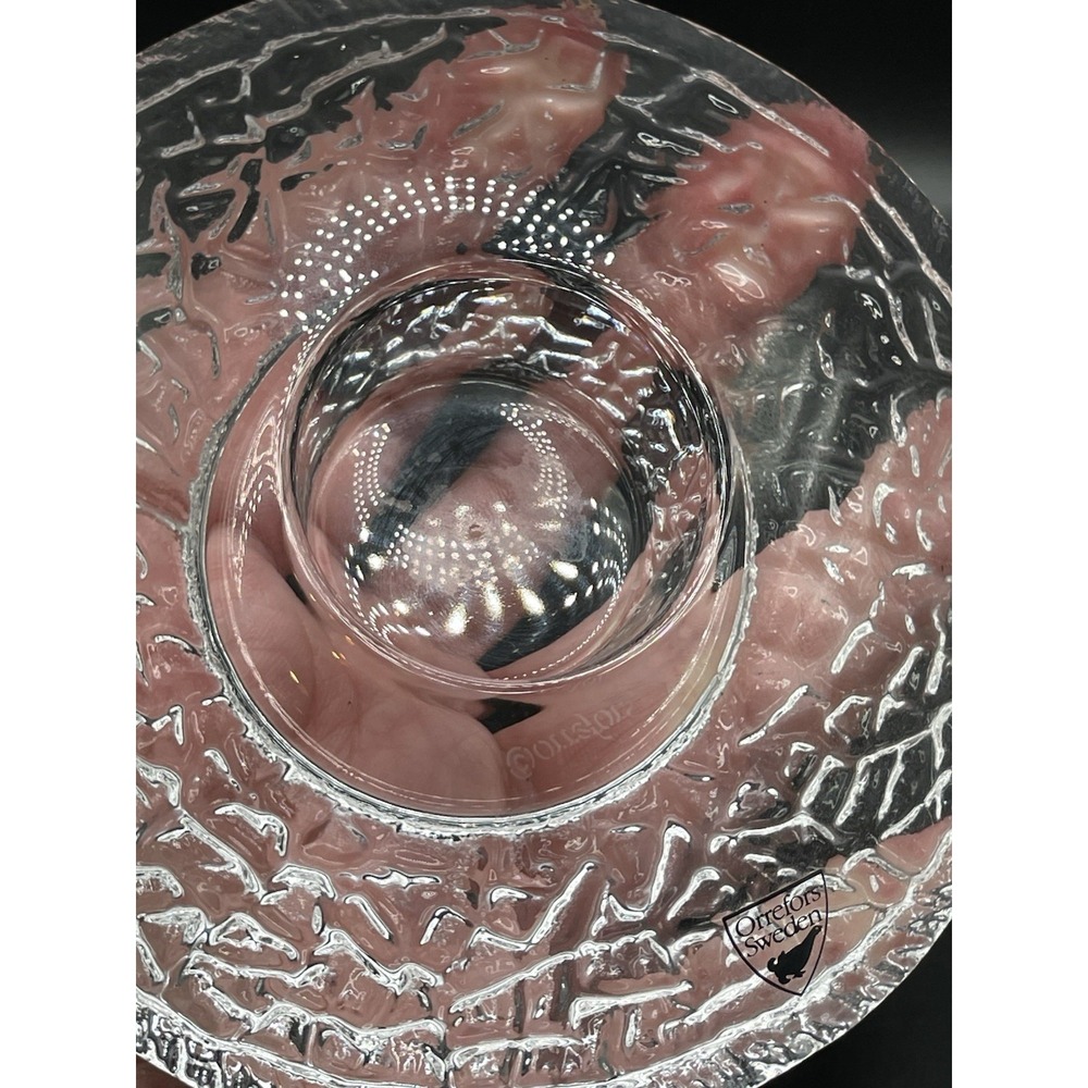 ORREFORS Sweden Crystal Votive Tealight Candle Holder - Picture 4 of 4